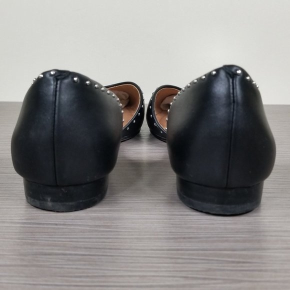 Halogen Maisy d'Orsay Studded Flat, Black Leather, Womens Size 7.5 M - Picture 6 of 13